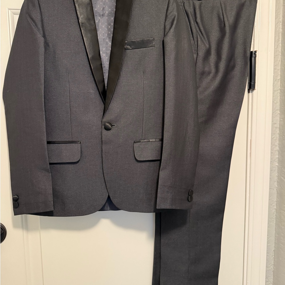 Boys gray jacket and pants set